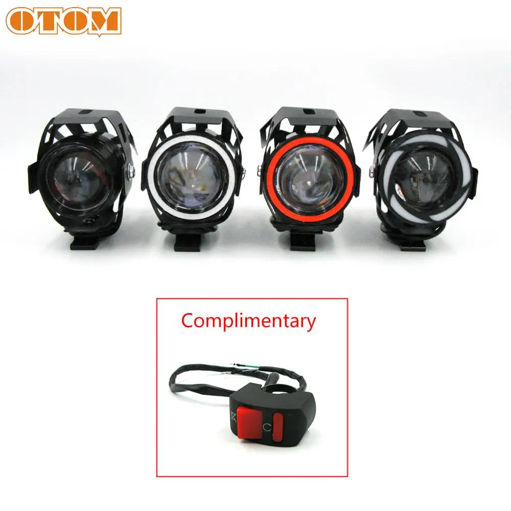 OTOM новый мотоцикл U7 светодиодный противотуманный фонарь для вождения рабочий