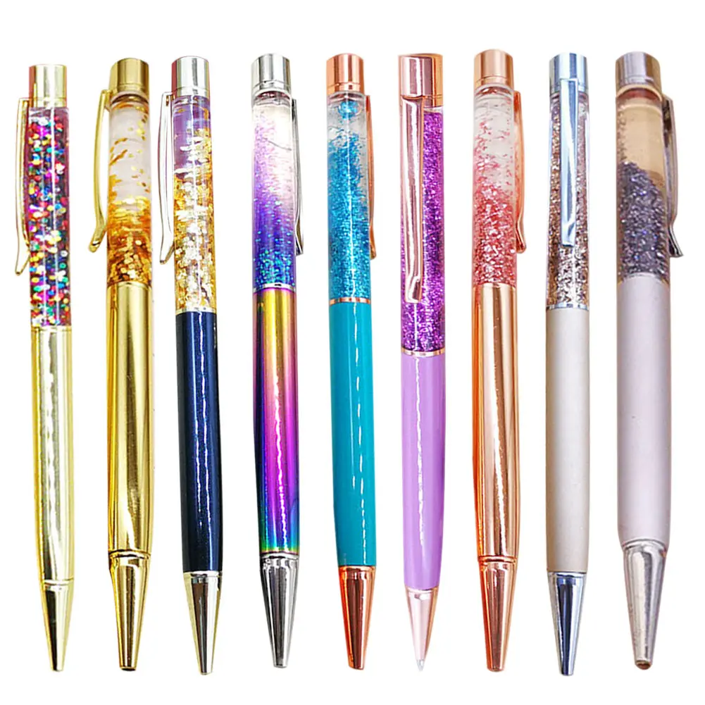 

Crystal Pen Diamond Ballpoint Pens Stationery Pen Oily lovely Multi-color Metal Pen Diamond Ballpoint Pens FEA889