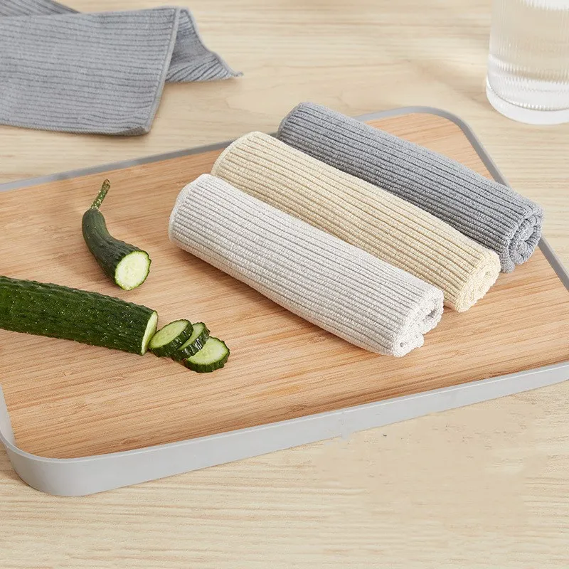 1 шт. прочная салфетка для чистки из микрофибры антипригарная кухни полотенце