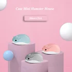 Мини Беспроводная мышь Хомяк Дизайн Милая компьютерная мышь 3D USB эргономичная геймерская мышь 1600 DPI оптическая мышь для игрового ноутбук