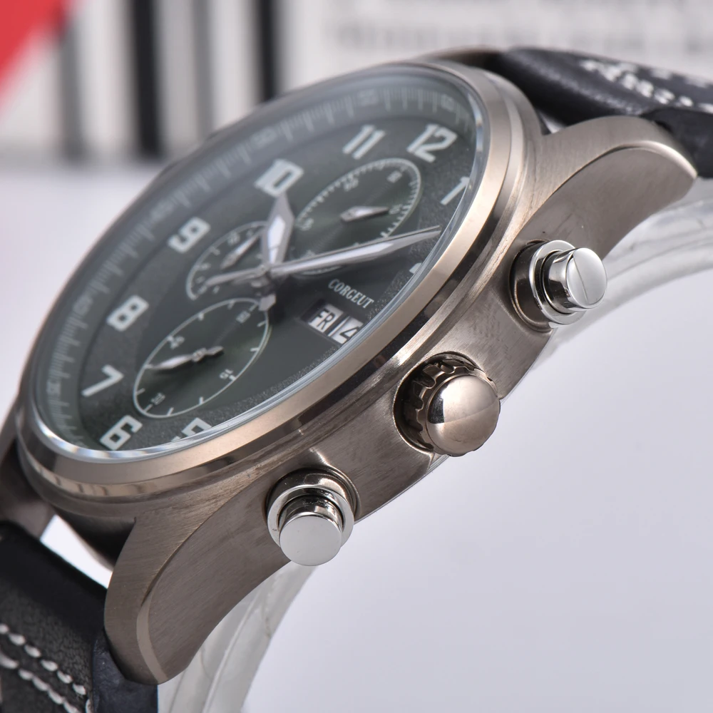 Часы наручные corgриста Мужские кварцевые с хронографом брендовые Роскошные