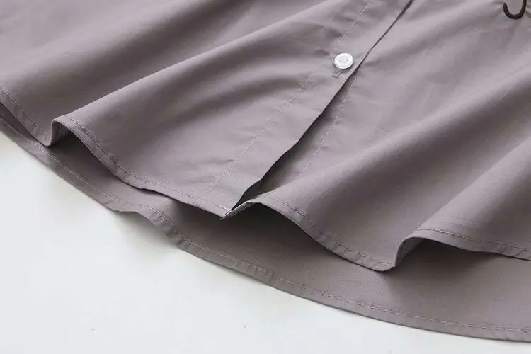 Повседневные блузки размера плюс осень 2019 женские модные свободные рубашки с