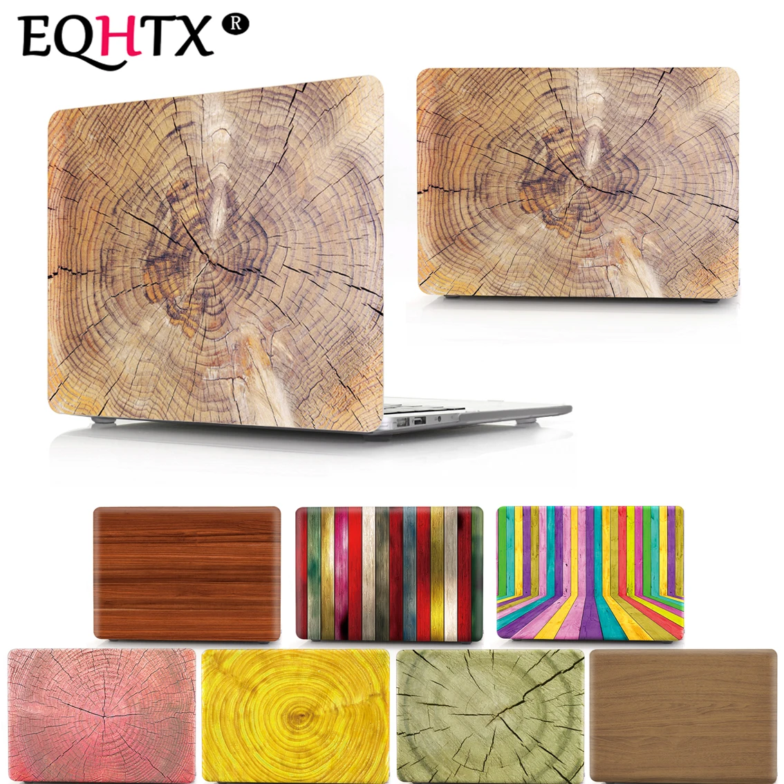Чехол для ноутбука MacBook Air Pro жесткий чехол с деревянной поверхностью 11 12 13 15 16