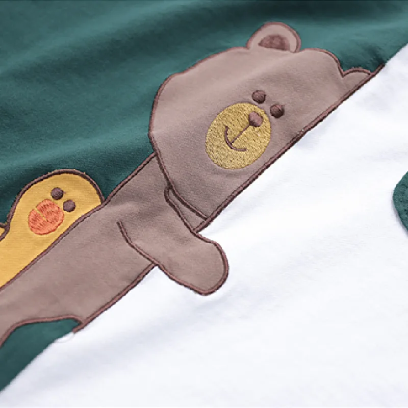 

New Summer T Shirt Women Clothes Fashion Printing Cartoon Patchwork Tops O-Neck Short Sleeve Plus Size Loose Casual Tees