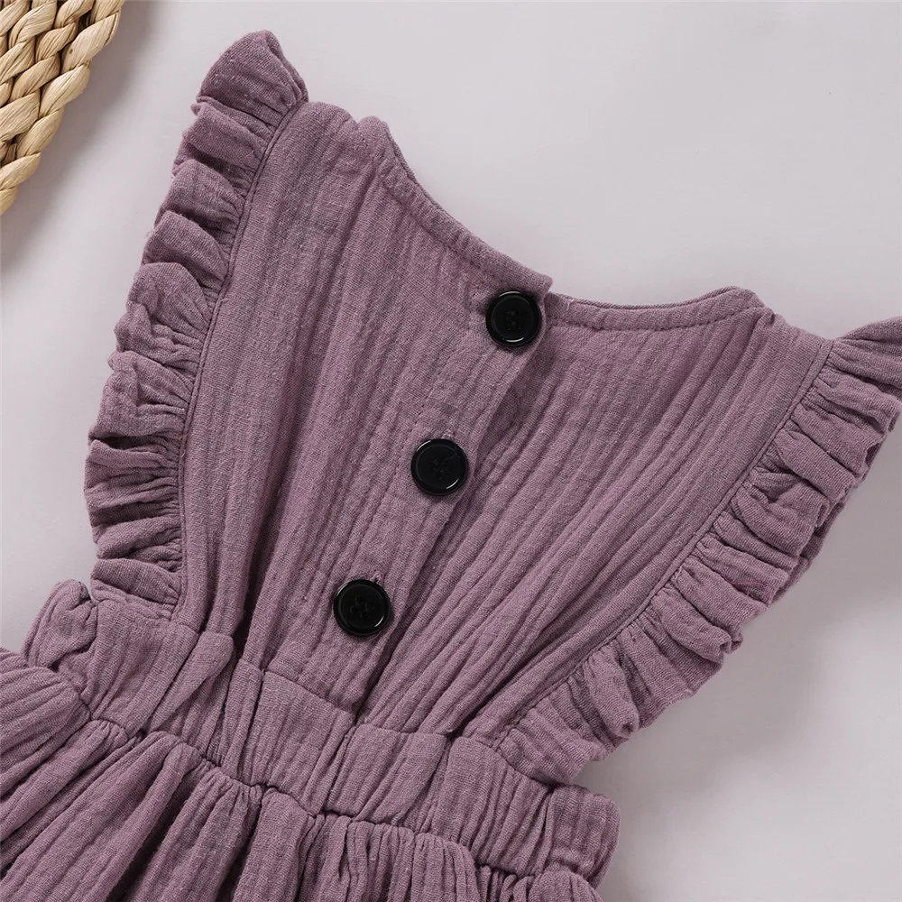 Детское однобортное платье трапециевидной формы с рукавом-фонариком | Мать и