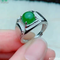 kjjeaxcmy fine jewelry 925 sterling silver inlaid natural gem jasper new men boy schoolboy ring noble support detection
