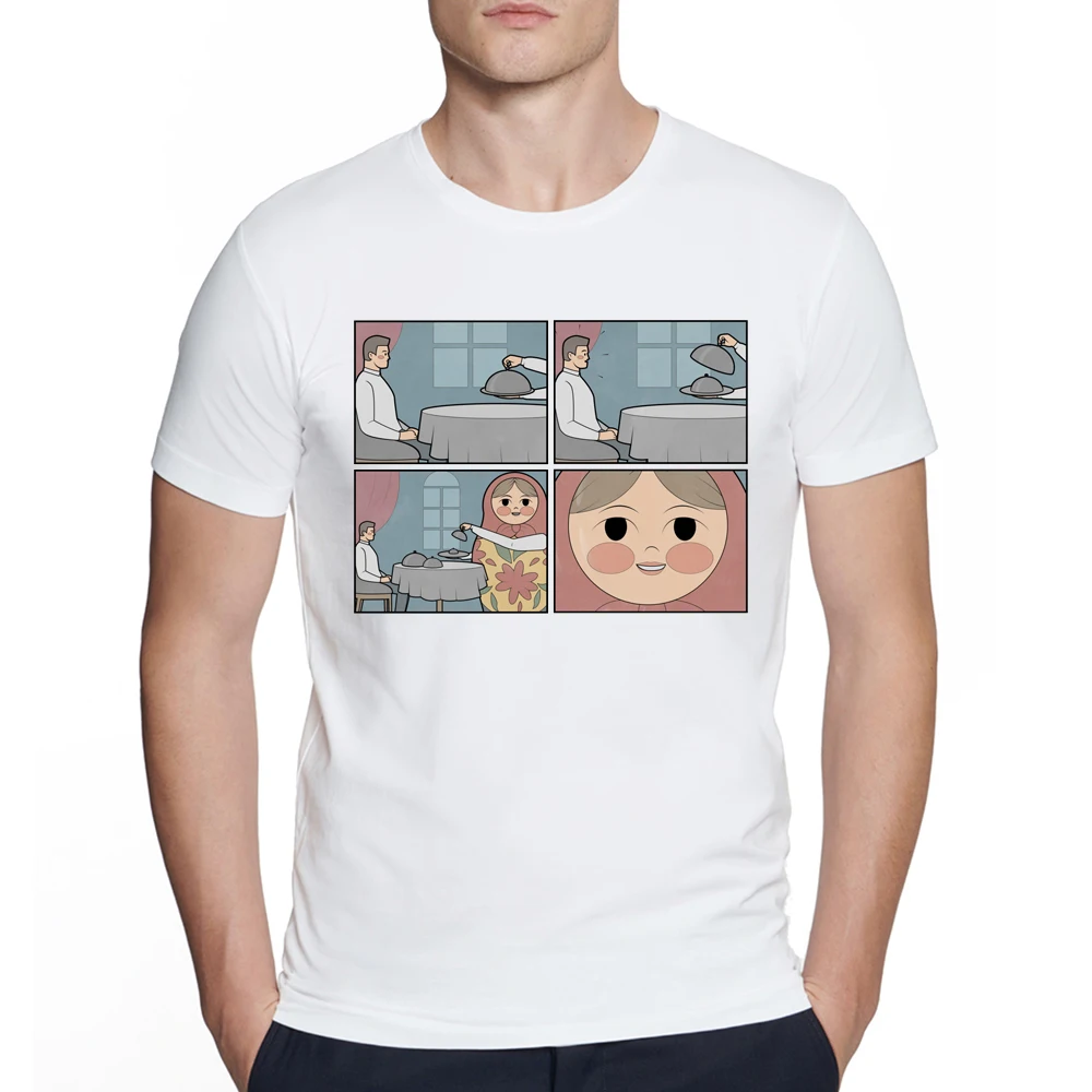 

Новая креативная Дизайнерская мужская футболка унисекс, Забавный случайный юмор, потрясающая Футболка с принтом матрешки, хип-хоп, уличная ...