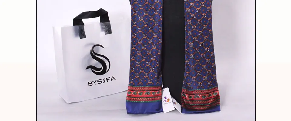 BYSIFA, мужские шелковые длинные шарфы, новая мода, чистый шелк, мужской шелковый шарф с пейсли, модные аксессуары, деловые шарфы 160*26 см