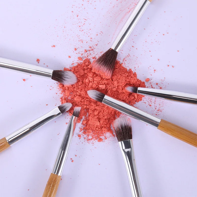 6/7 шт. бамбуковой ручкой кисти для макияжа Набор получения подробной информации