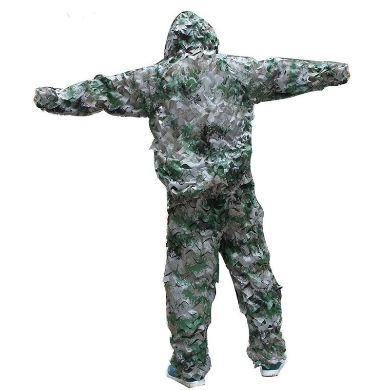 210D Military Camouflage Ghillie Suits Breathable Sniper Clothes for Forest Hunting Sniper Ghillie Suits Army Airsoft Uniform