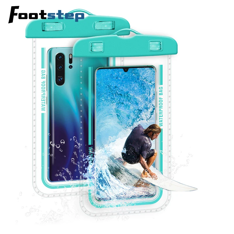 Waterproof Phone Pouch Drift Diving Swimming Bag Underwater Dry Bag Case Cover For Phone Water Sports Beach Pool Skiing 7.2 inch
