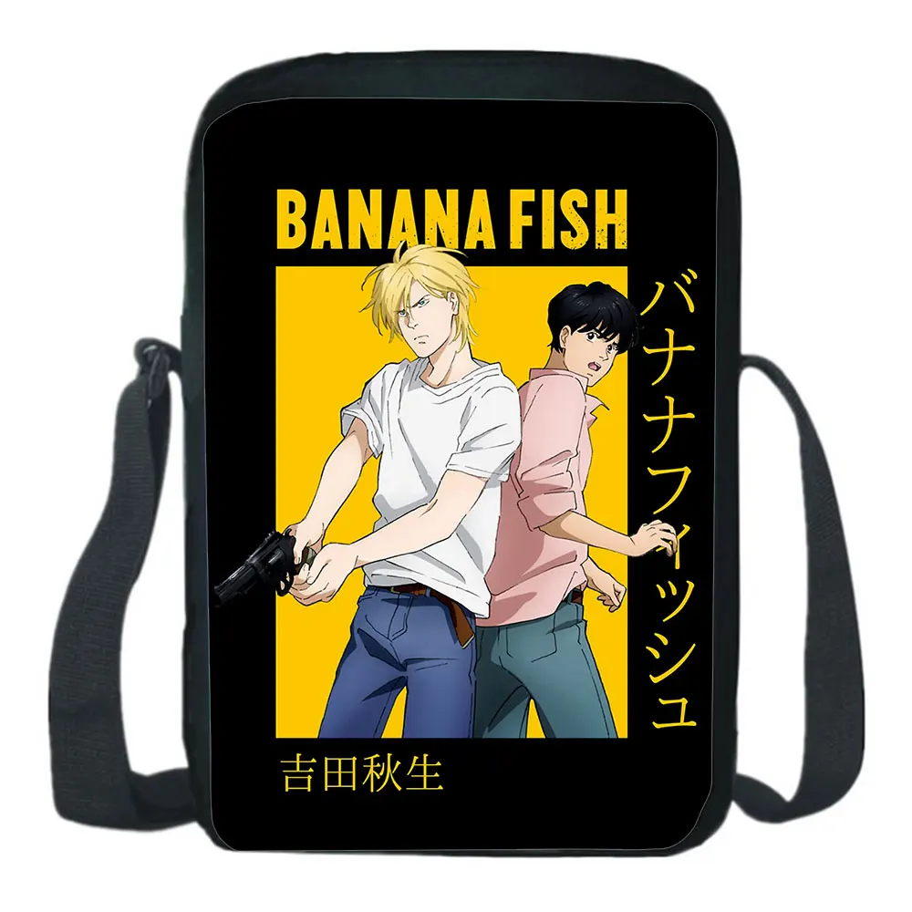 

Anime Banana Fish Crossbody Bags Travel Adjustable Shoulder Bag Students Bookbag Teens School Daypacks Boys Girls Messenger Bag