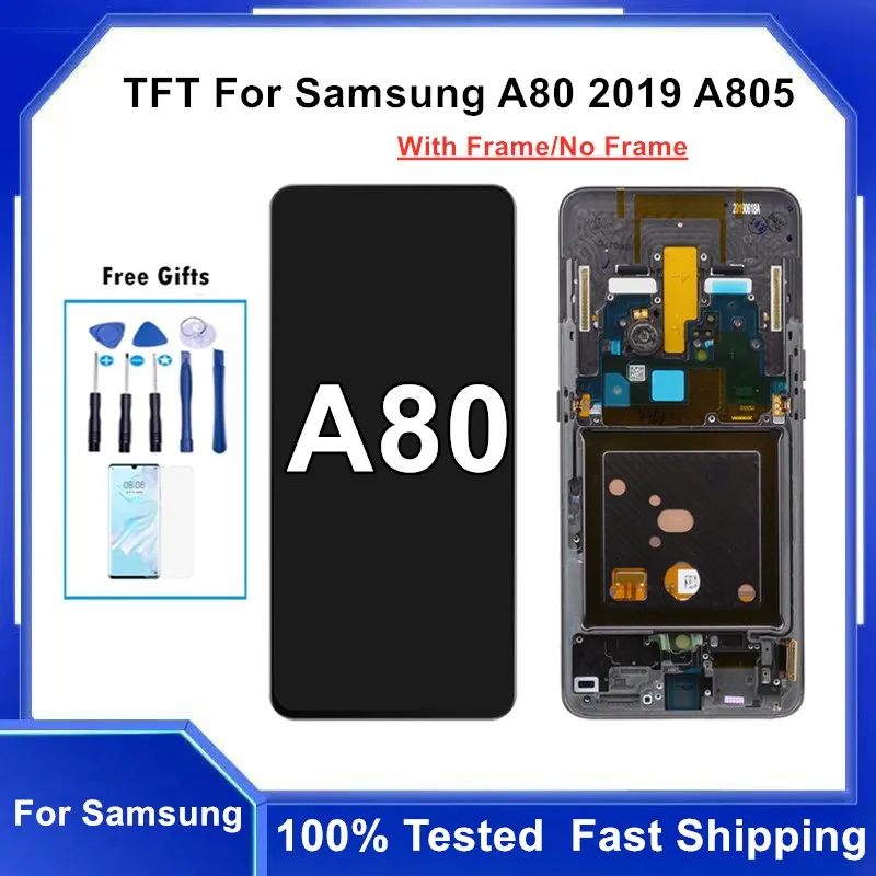 

TFT / Incell LCD For Samsung Galaxy A80 A805F/DS A805F A805FD A805A LCD Display Touch Screen Digitizer Assembly For Samsung A 80