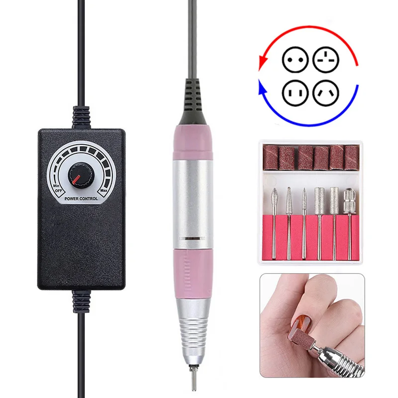 

35000RPM Electric Nail Drill Machine Manicure Drill Machine Pedicure Drill Salon Nail Drill Kit Professional Nail Drill Machine