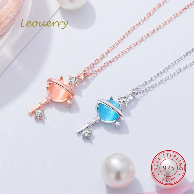 

Leouerry 925 кольцо из стерлингового серебра с голубым планета подвеска ожерелье Оригинальный девушка колье в стиле Фэнтези для женщин и девочек...