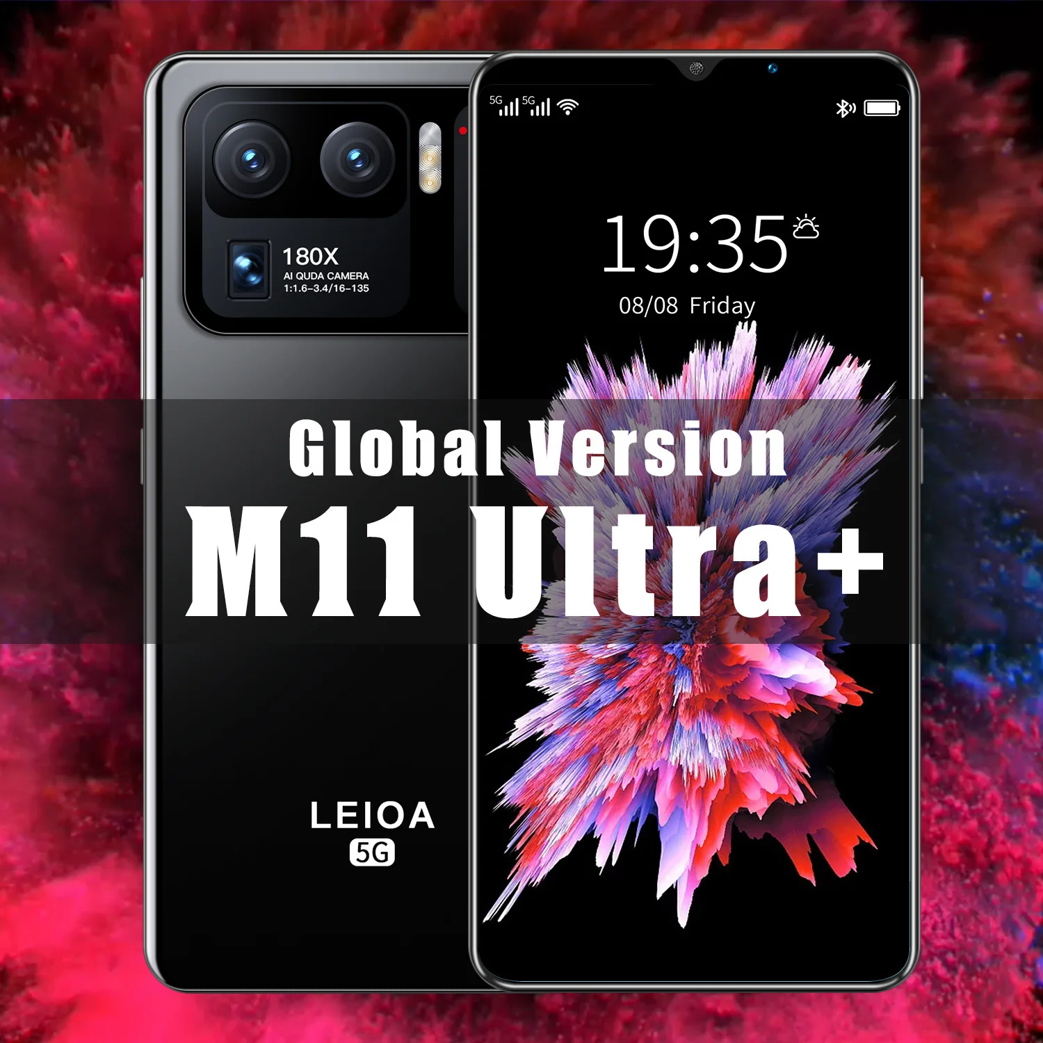 

Brand New Smartphone M11 Ultra 6.1-Inch Full Screen12GB+512GB 24MP+48MPFacial Recognition4G5GQualcomm 888 Cellular Mobile phone