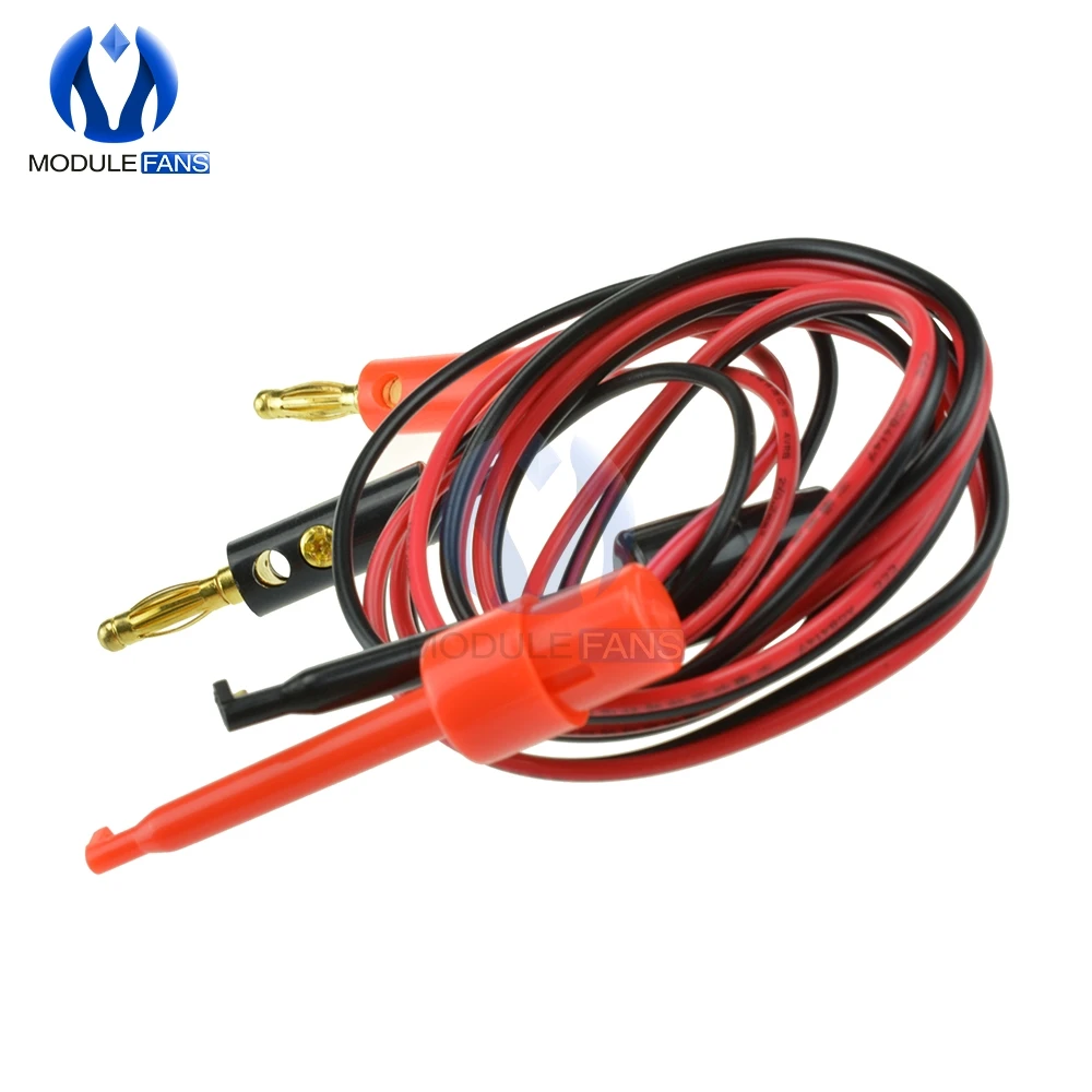 1 пара Малый тестовый крючок зажим для вилки типа банан мультиметра|test hook clip|clip for