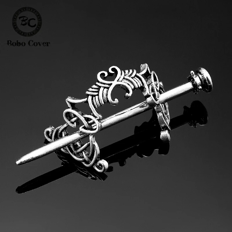 Заколка для волос в стиле викингов Классическая Металлическая ретро-шпилька с