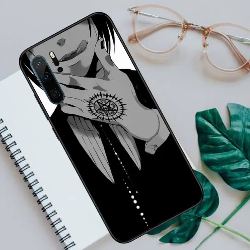 

Butler Contract Totem Fitted Phone Case For Huawei P40 P20 P30 lite Pro P Smart 2019 Mate 40 20 10 Lite Pro Nova 5t