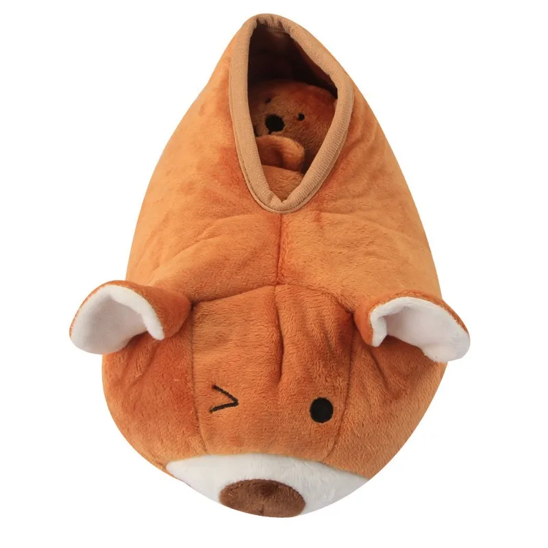 

Флисовые игрушки для собак, игрушка-скрывающий медведь, собака, кошка, пищалка, кукла, игрушка для тренировок, мягкая игрушка