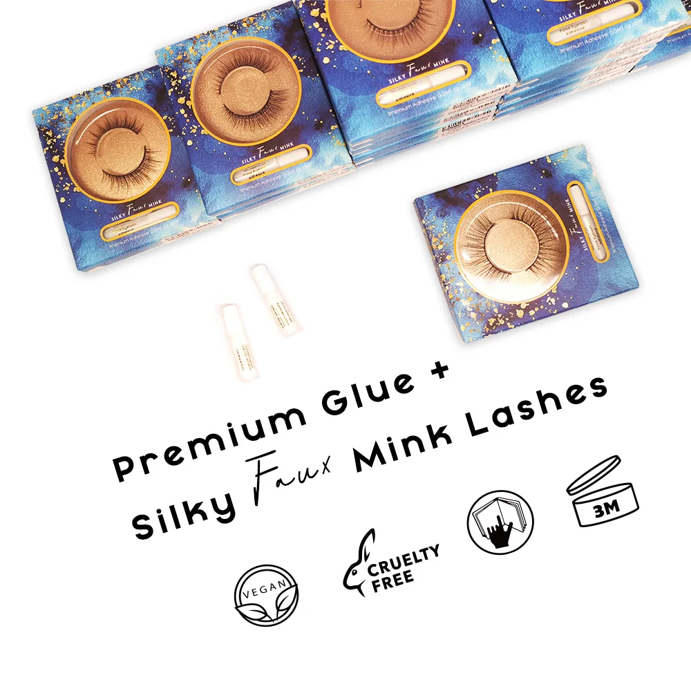 Ресницы D01 ~ D21 без латекса сильный клей шелковые норковые пушистые мягкие