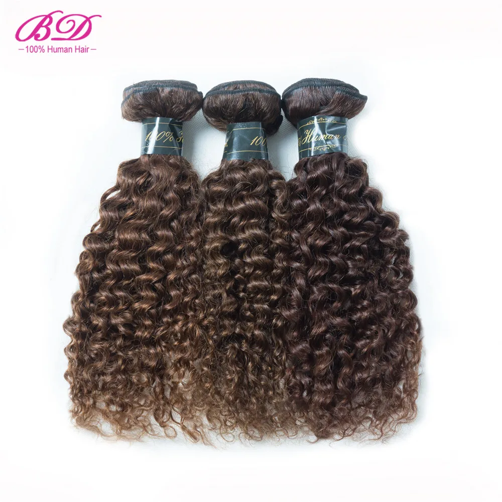 BD Hair кудрявые натуральные человеческие волосы желтые волнистые пучки 3 шт./лот
