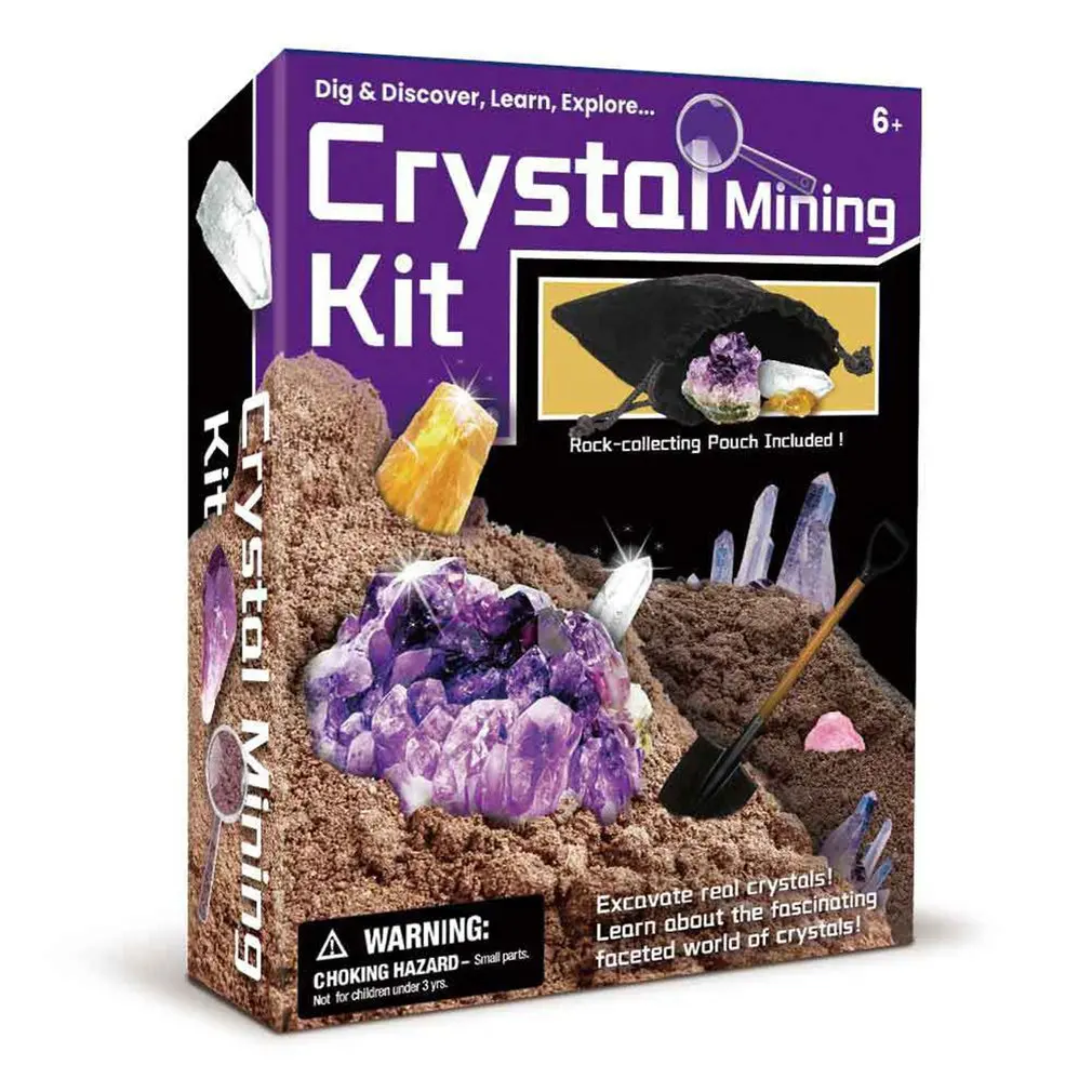 

Dig Crystal Pirate Treasure Gems Archaeological DIY Fossil Children Dig-out Mineral Mine for Educational Exploration Mining Toys