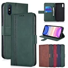 Кожаный чехол-книжка для Xiaomi Redmi 9AT 9A 9T 8A 7A 6A 5A Note 10S 9S 5 6 7 8 9 10 Pro Max 7S 8T