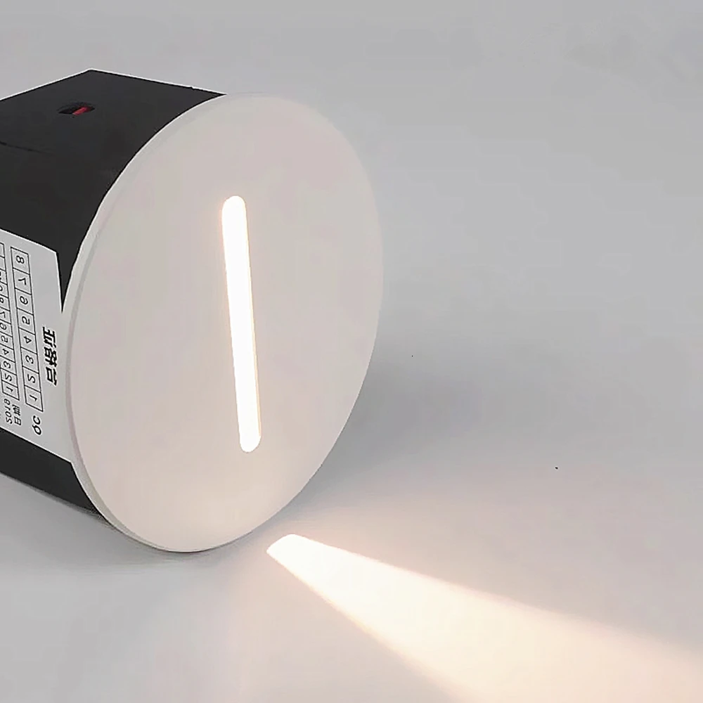 Светодиодный настенный светильник, 3W, лестничный светильник, AC85-265V, ступенчатый светильник, для помещений, встраиваемая лестница, лестничный светильник, коридор, настенные лапки, бра, светильник s