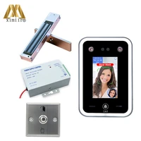 high quality dynamic face access control df02 with power supply exit button electric lock smart facial recognition terminal