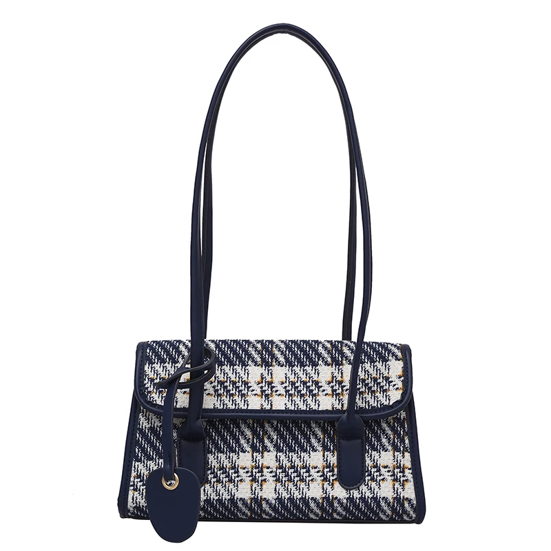 

Vintage Shoulder Bags For Women French Style Armpit Women Bag Minimalist Canvas Ladys Handbag 2021 Fashion Clutches Purses