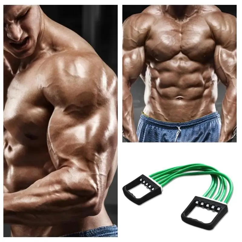 

Indoor Sport Chest Expander Puller Workout Exercise Fitness Crossfit Training Resistance Cable Rope Tube Yoga 5 Resistance Bands