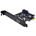 BTBcoin PCI-e к 4 портам USB 3,1 GEN 1 (5 Гбитс) (USB Type-C + USB Type A wВнутренний двойной порт 19Pin USB 3,0) PCI Express карта