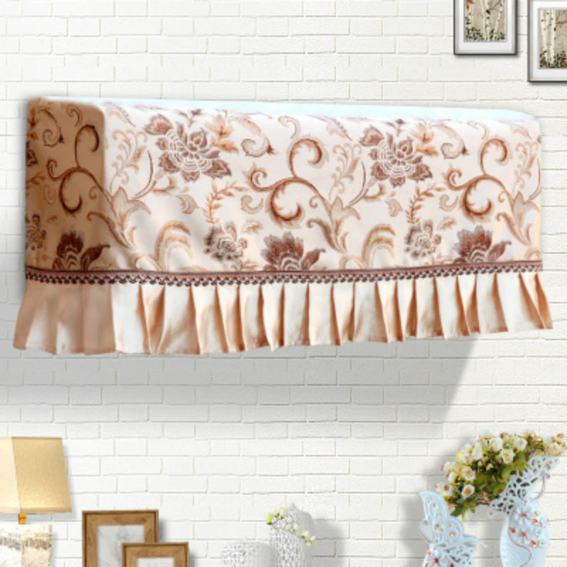 

Air conditioning cover Korean fabric lace hanging air conditioning cover garden hanging dust cover 3