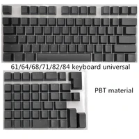 1 set pbt keycaps for mini mechanical keyboard for 616468718284 layout keyboard with transparent rgb letters