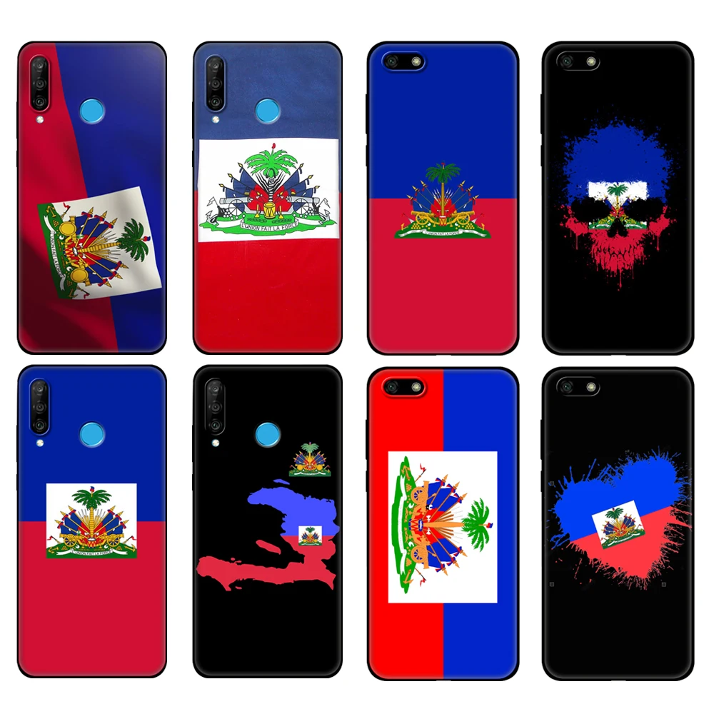 Черный чехол из ТПУ для Huawei Honor 20 Lite 10 10i 20S 30S 30 7A 5 45 7s 7C 7 винтажный гаитянский флаг |