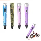 3d-ручка для детей, карандаш для рисования с ЖК-экраном и ПЛА-нитью, игрушки для детей, подарок на Рождество и день рождения