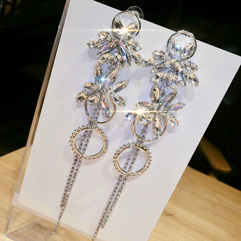 Xinwei wholesale long tassel earrings exaggerated big temperament personality wild female | Украшения и аксессуары