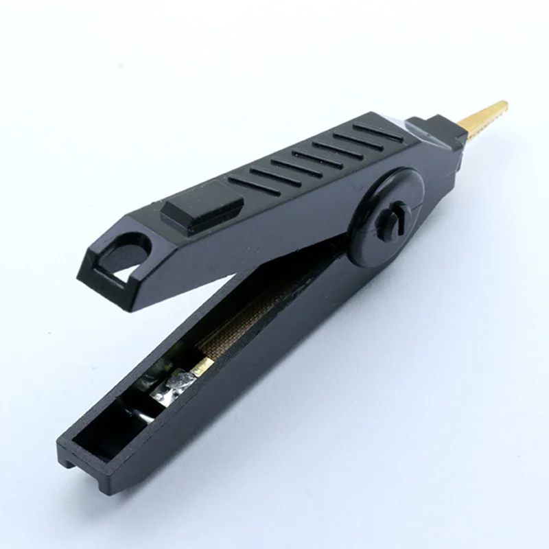 1pc 90mm Alligator Clips 3colors black/red/grey available Gold-plated Crocodile Electrical Jumper Wire Clip | Обустройство дома