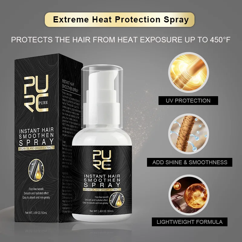 

PURC 50ml Hair Spray Stop Hair Loss Argan Oil Hair Damaged Treatment Repair Hair Care & Styling for Men Woman