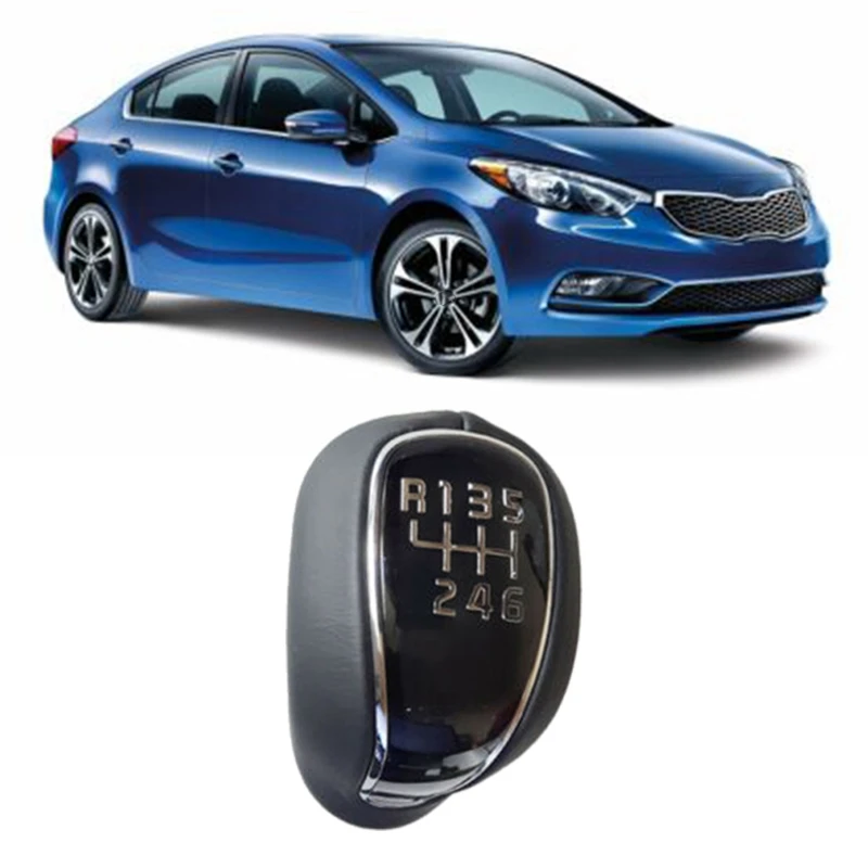 Рукоятка для рычага переключения передач MT из искусственной кожи 6 скоростей