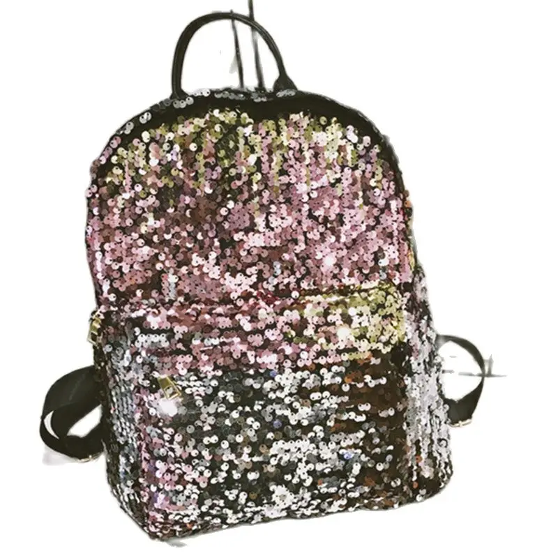 

Sequin Backpack Women girls casual bags travel bag for teenager large school bags shoulder bagpack fashion gradient color bag