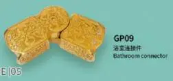 glass connector Все латунные стеклянные зажимы для душевой комнаты, аксессуары для ванной комнаты, золотые бронзовые дверные ручки, набор аксессуаров - Цвет: glass connector