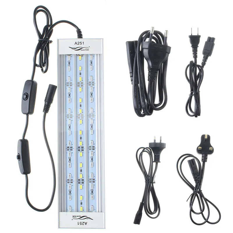 15 Вт 25 см светодиодный светодиоды для аквариума свет для выращивания 45SMD 1900LM 5 цветов светодиодный водные аквариумные аквариум лампа коралловый фонарь