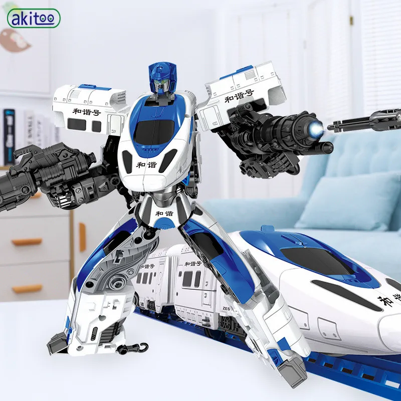 Akitoo гармония номер игрушка-трансформер высокоскоростная рейка Алмазный поезд