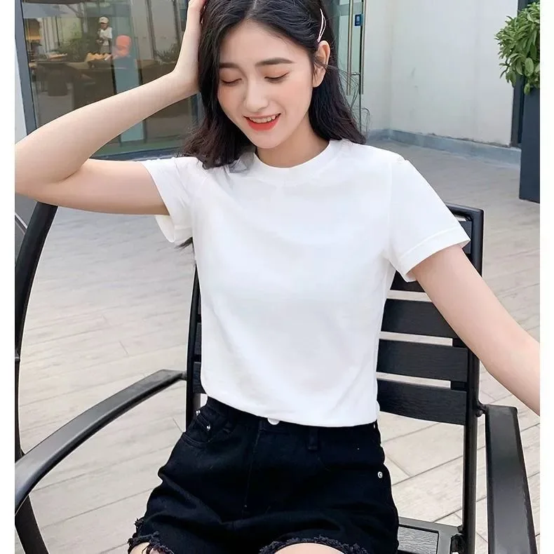

2020 tees women clothe Summer khaki Fashion T Shirt Women Woman Tshirt