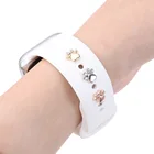 Декоративные подвески для браслета Apple Watch, силиконовый браслет, металлическая лапа, декоративные гвозди для iwatch, спортивный ремешок, аксессуары