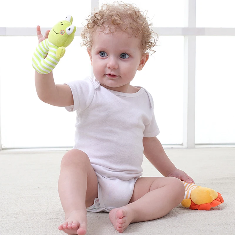 

Cartoon Animal Elephant Lion Deer Shape Plush Rattles Newborns Infant Toy Kids Hand Shake Rattles Child Soft Toddler Toy Gifts