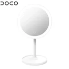 Зеркало для макияжа Youpin DOCO HD, одностороннее круглое зеркало дневного света с USB-зарядкой и сенсорным экраном, Регулируемая яркость, подарок для девушек