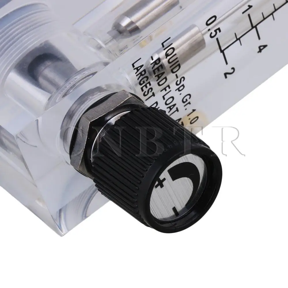 CNBTR LZM-15T Adjustable Panel Type Flowmeter Flow Meter for Liquid 0.5-5.0GPM | Инструменты